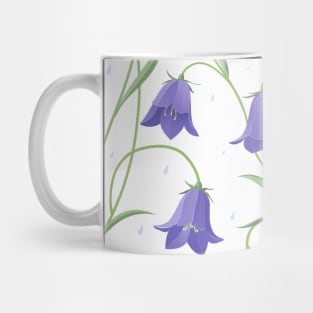 Bellflower pattern white bkg Mug